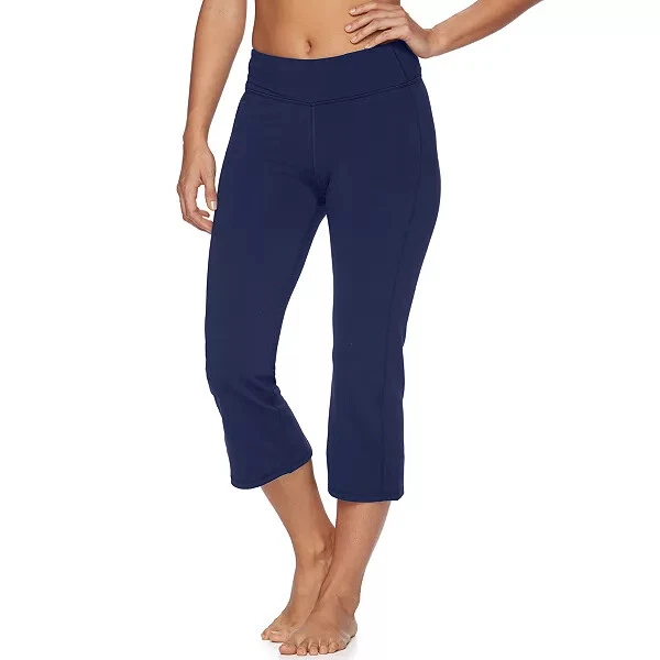 GAIAM CHARCOAL HEATHER Yoga Xsmall Capri Reg. 48 EUR 50 27