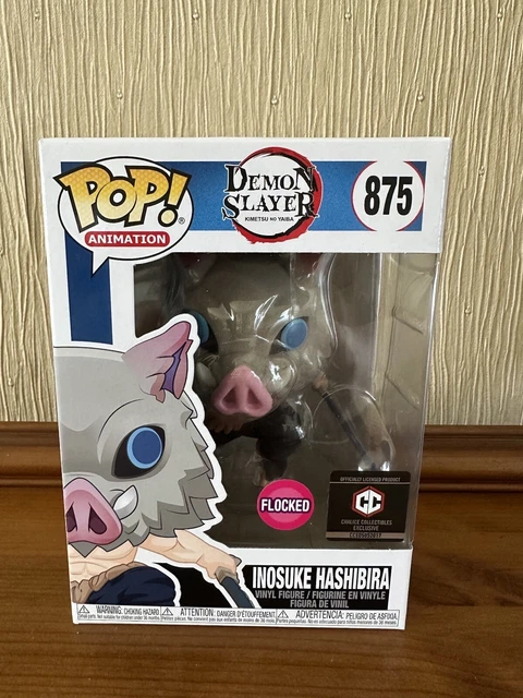 Funko Pop! Demon Slayer : Inosuke Hashibira Flocked Chase N°875 – Édition Limitée Chalice