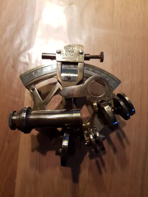 Sextant , Messing , 110mm , maritime Deko , Seefahrt , Bootssport , Yacht Navi