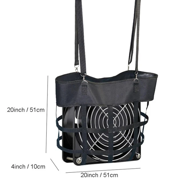 BOX FAN HAY Bag Adjustable Horse Stall Fan Bag for Stable Outdoor Farm