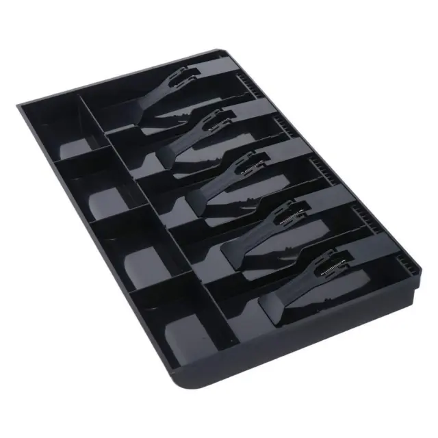 Plastic ABS Drawer Insert Tray Black Drawer Cash Register  Office
