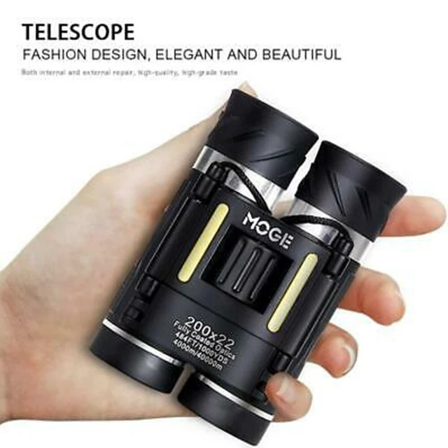 Telescopio de camping 200x22 HD telescopio telescopio enfoque central agarre antideslizante