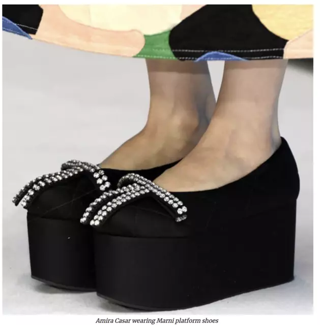 Marni Icon Acolchado Satén Cuña Zapatos Plataforma Sandals Sandalias de 37