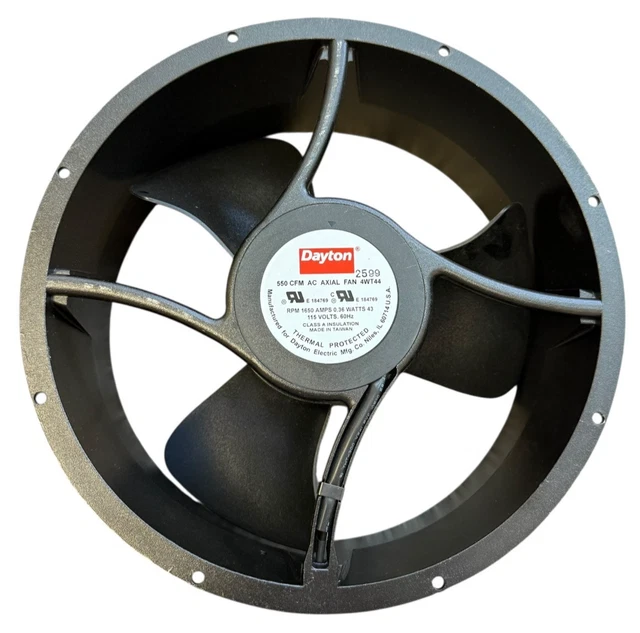 Ventilateur Axial Dayton 665 CFM 115V - Modèle 4WT44A, Neuf Pour Refroidissement