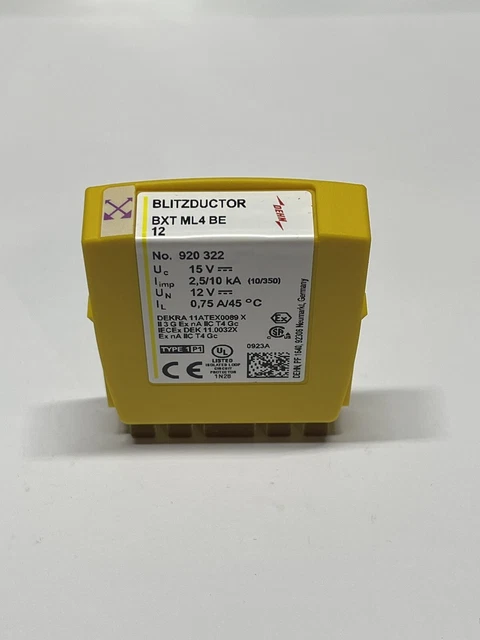 DEHN BLITZDUCTOR XT 920322 Combined 12V Surge Arrester Module - BXT ML4 ...