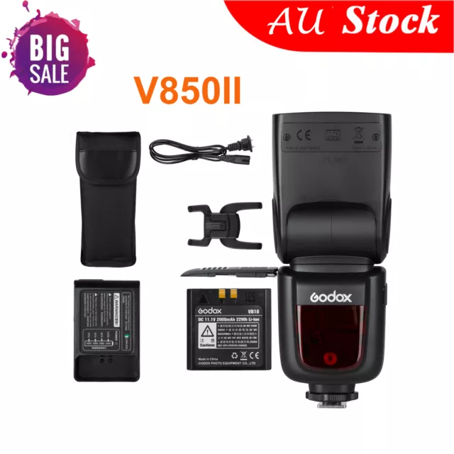 Godox V850II GN60 2.4G 1/8000s HSS Camera Flash Speedlite for Canon Nikon Sony