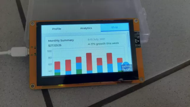 ESP32 Development Board mit 4.3" Touchscreen