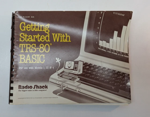 GETTING STARTED WITH TRS-80 Basic Instruction Manual 1981 Radio Shack ...