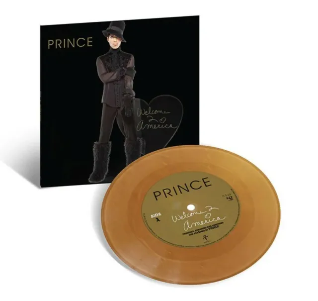 Prince - Welcome 2 America -45T  Vinyle Gold Numéroté