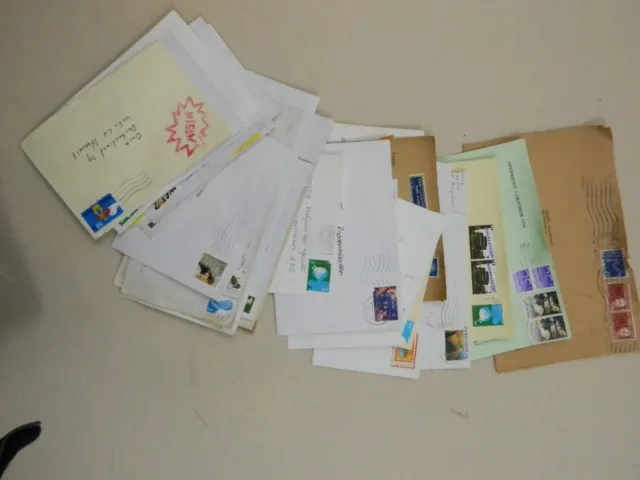 Posten Briefe Frankiertes aus riesen Briefmarken Sammlung B-27843