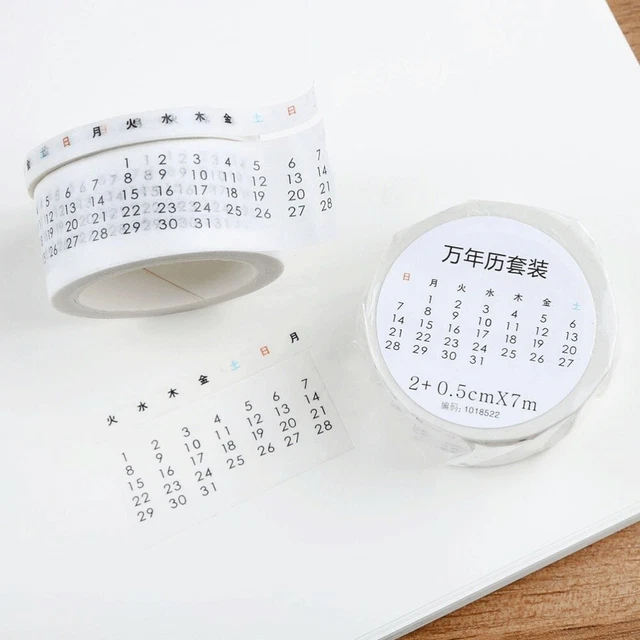 2 Sets Photo Album Tape Date Paper Tape Washi Tape Ktape Adhesive Tape