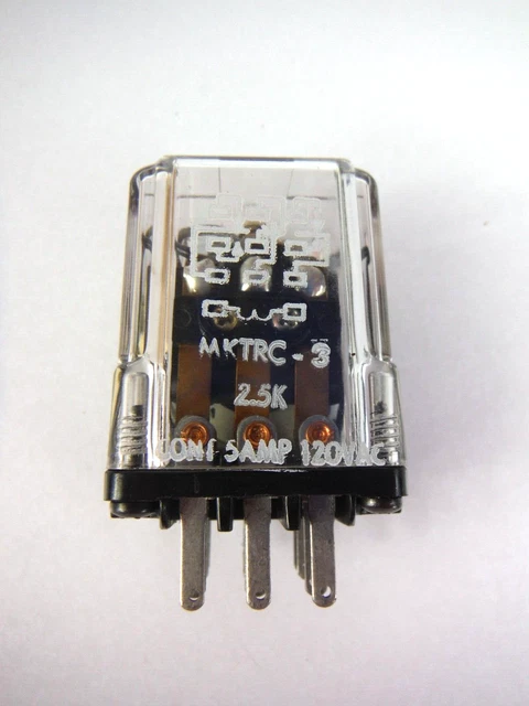 Lot Of New 22 MKTRC 3-2.5 K Vintage Relays 5 AMP 120VAC
