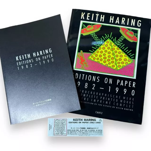 Vintage Keith  Haring Editions On Paper 1982-1990 Catalog Japan, Catalog Book