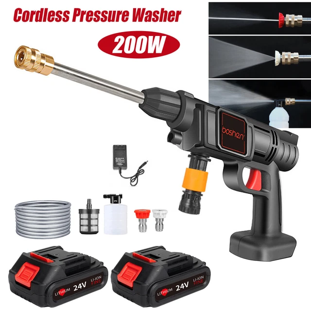 ELECTRIC CORDLESS HIGH Pressure Water Spray Car Gun Portable Washer