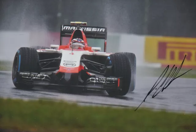 Max Chilton Hand Signed 12x8 Photo F1 Autograph Marussia