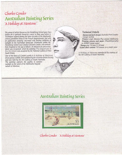 1984  Australian Painting Series POP with $5 Stamp