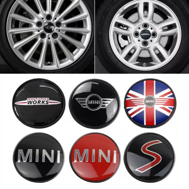 4x 54/56mm Enjoliveurs de roue JCW Rouge S Emblem 36131171069 pour Mini Cooper