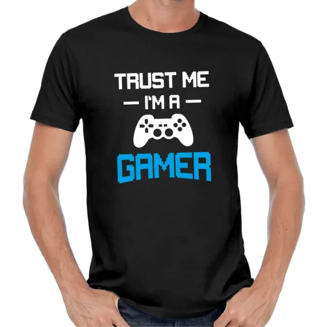T-shirt Trust me I'm a Gamer Gaming nel giocatore geek nerd commedia divertimento detti divertenti