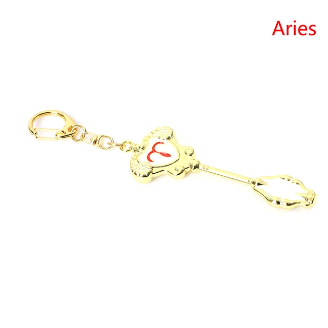 Cartoon Anime Fairy Tail Zodiac Star Summons Key Twelve Constellation Keychain