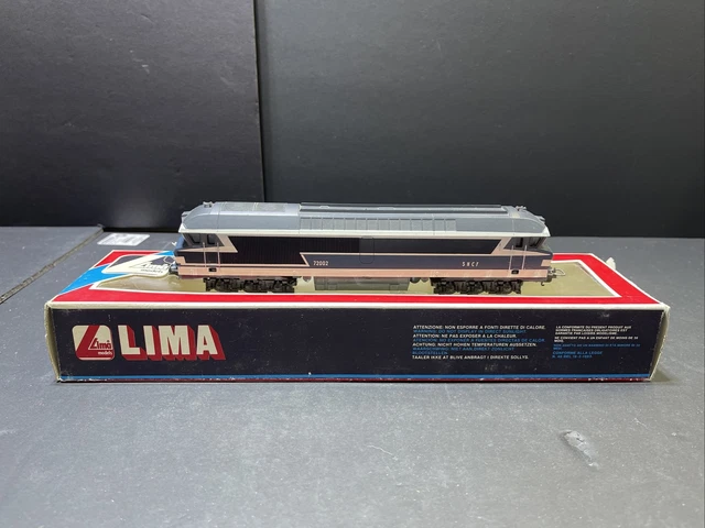 RARE VINTAGE LIMA Italy Model Ho Train Engine 208058 Lg 72002 Sncf R.25 ...