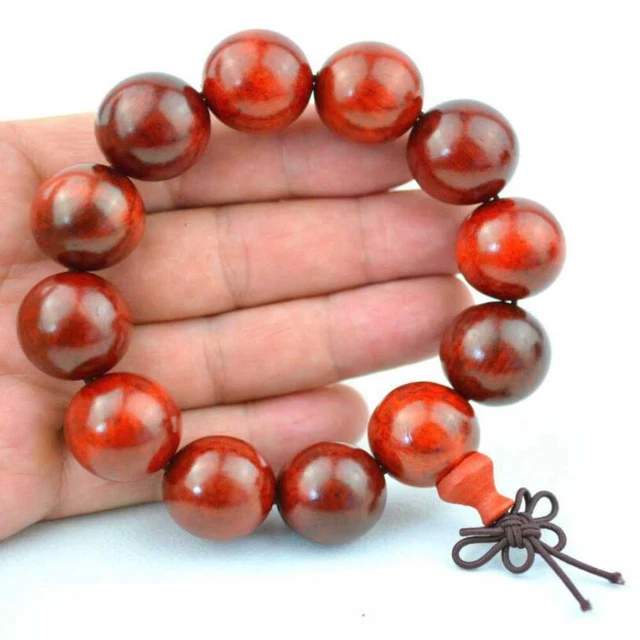 10MM Mkuruti beads Cuff Men Mala Buddha Lucky Bracelet Healing Souvenir
