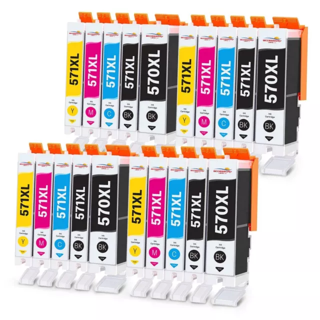 4 Set Ink Cartridges For Canon TS5050 TS5051 MG5750 MG5751 MG6850 MG6851 MG7750