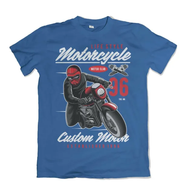 Motorcycle Lifestyle mens t shirt motor biker garage mechanic bike S-3XL