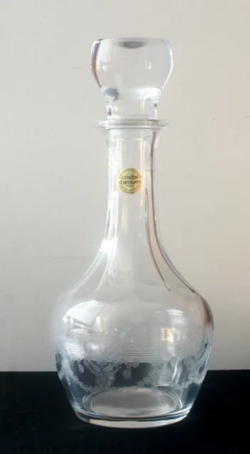 carafe à vin en cristal d'Arques modèle dampierre