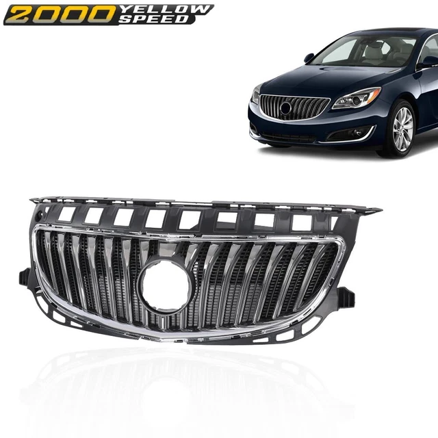 8-Piece Chrome Grille Kit For 2014-2015 Chevy Malibu - Easy Install, Direct Fit