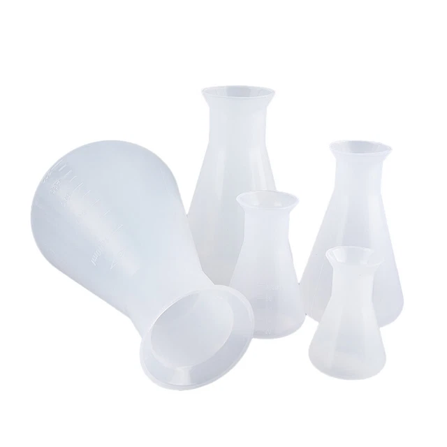 Plastic Conical Flask Erlenmeyer Flask Chemistry Biological Laboratory Equipm  u