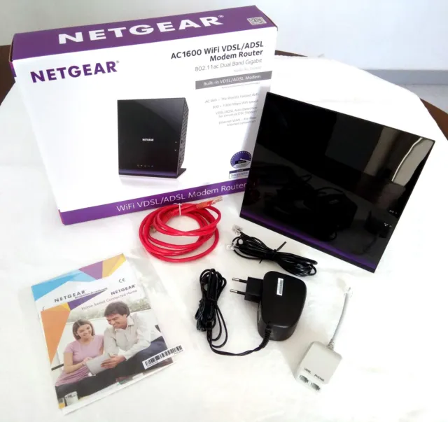 NETGEAR D6400 - AC1600 WiFi VDSL/ADSL Modem Router 802.11ac Dual Band Gigabit