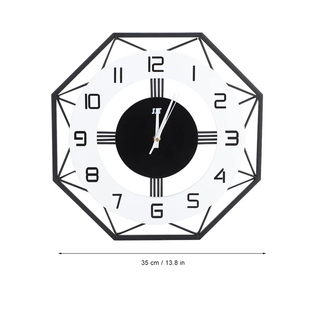 (Petit 35cm) 02 015 Les Décors 'horloge 35 Cm/13 8 Pouces Muet Horloge