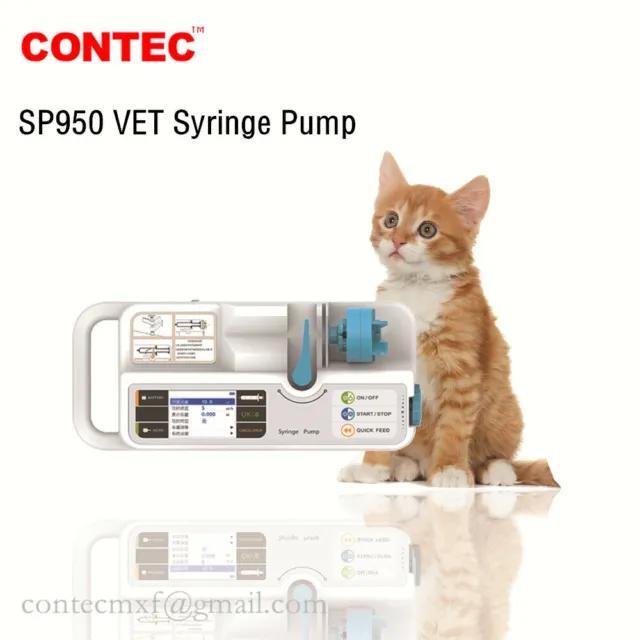 Veterinary SP950 Syringe Pump Infusion Injection equipment 2.8'' rechargeable US