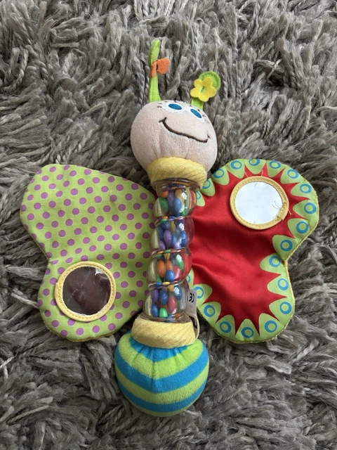 Butterfly Rattle KIDS BUTTERFLY RATTLE toy tool baby Sensory soother Children’s ...