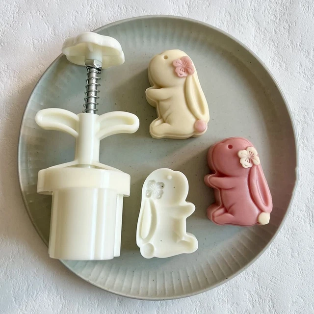 Rabbit Kitchen Mid-Autumn Festival Decoration Tools Mooncake Mould DIY Baking