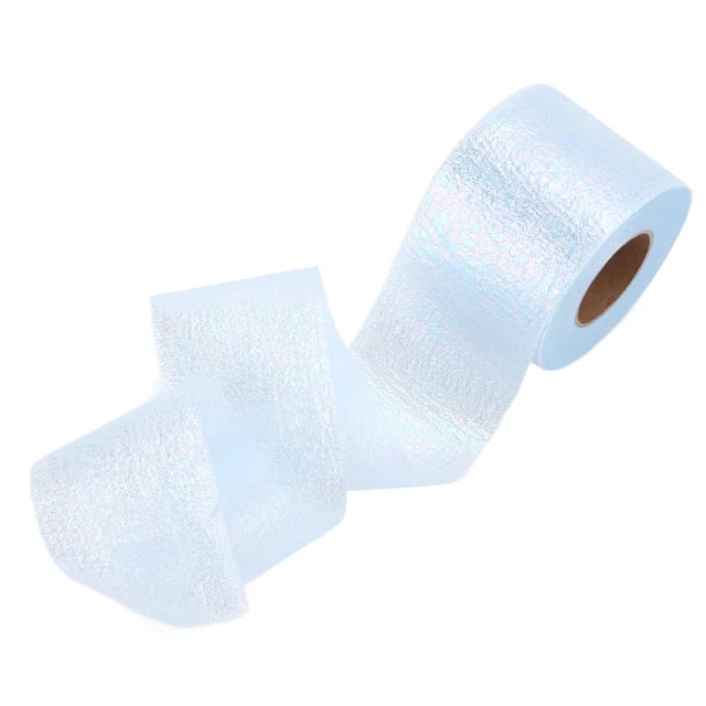 (Bleu Clair)Rouleaux De Tulle à Paillettes Tulle à Paillettes à Quatre