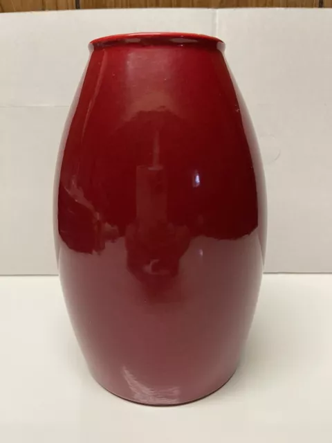 SCHEURICH POTTERY Red Vase 629-18 Made In Germany