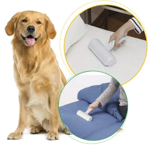 Pet Dog Cat Hair Lint Remover Reusable Roller Bed Sofa Clothes Cleaning Brush 6