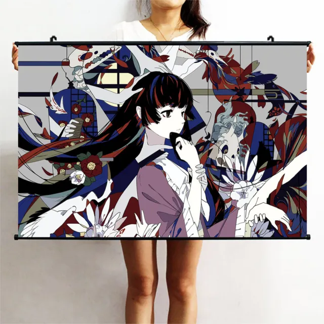 touhou houraisan kaguya Cosplay Home Decor Scroll Painting Wall Art 41x57cm D3
