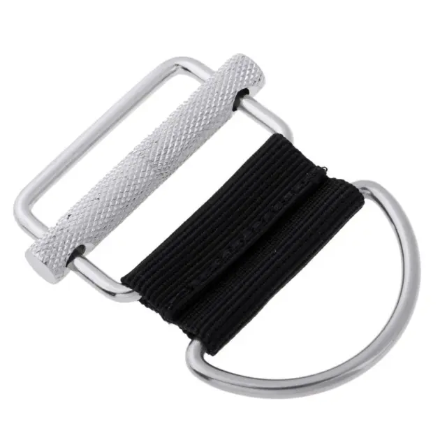 Premium Stainless Steel 2" Dive Weight Belt Buckle with D Ring for Scuba Diving