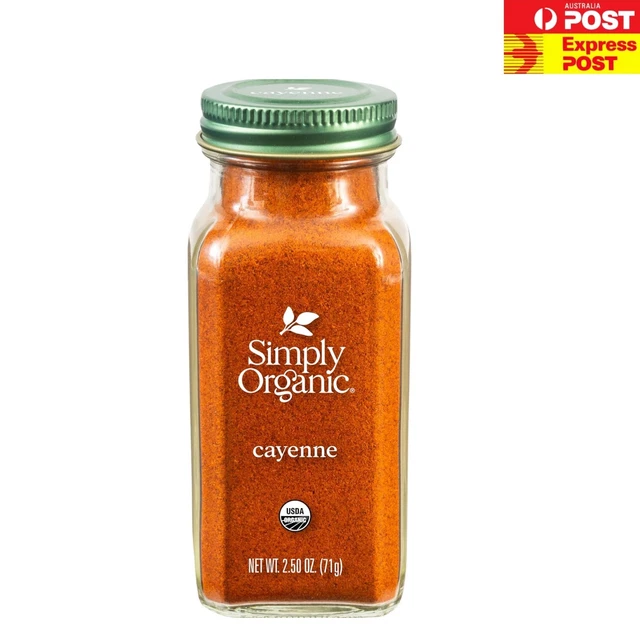 Pepper Powder Color ORGANIC CAYENNE PEPPER Powder - 71g Spice for Flavor & Color in Cooking ...