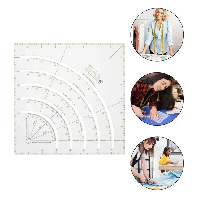 Quilt-Lineale Set – 4 Acryl-Lineale In Verschiedenen Größen Zum Präzisen Stoffschneiden