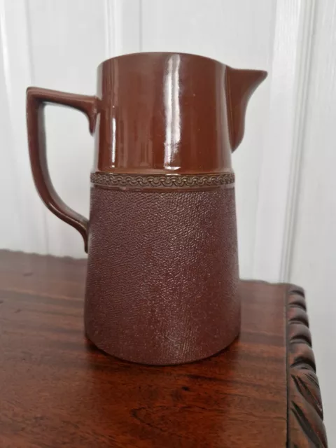 Vintage Lovatts Langley Mill Brown Jug Water Ewer Pot Brown Glazed