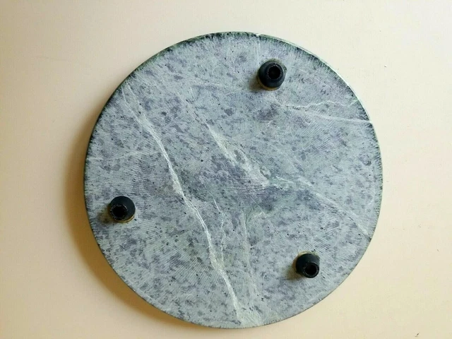 RUNDE GRÜNE MARMOR KÄSE Mausplatte - SCHNEIDEBRETT MIT ZINN (b78) 6