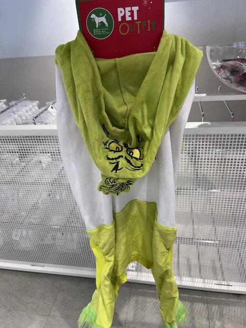 The Grinch Pet Outfit M Costume Gift Christmas Dog Puppy Dr Seuss Primark
