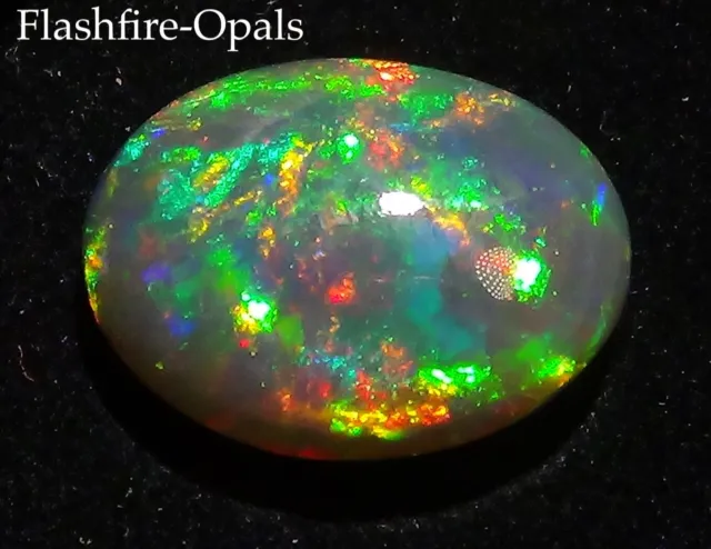 7,86ct.! Brillianter Natürlicher  GEM Welo Opal Rot-Gold-Grün  FLASHFIRE-OPALS*