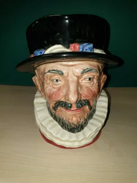 Großer Royal Doulton Beefeater Toby Krug 16cm hoch