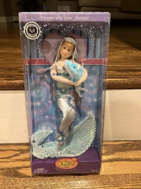 NEW Only Hearts Club Doll Princess Lily Rose Silver Mermaid Outfit & Dolphin 184