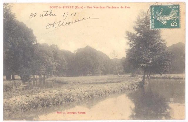 CPA 27 - PONT SAINT PIERRE (Eure) - Une Vue dans l'intérieur du Parc