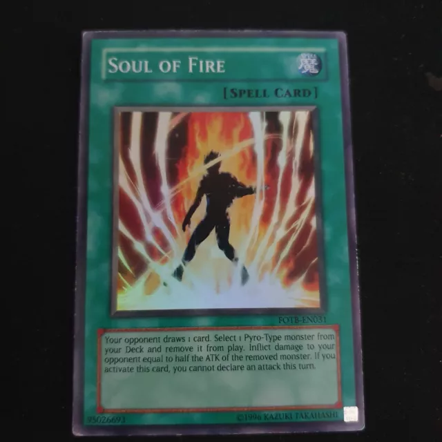 Yu-Gi-Oh! TCG Soul of Fire Force of the Breaker Fotb-En031 Unlimited Super Rare